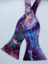 Load image into Gallery viewer, Purple Galaxy Bow Tie