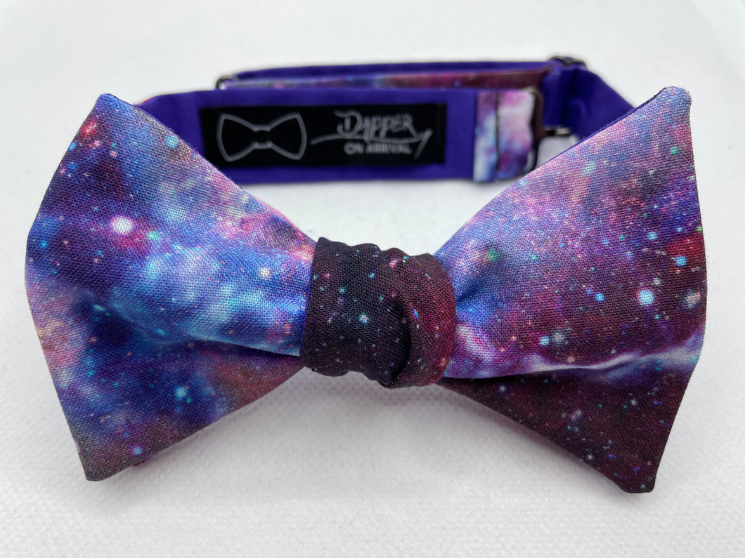 Purple Galaxy Bow Tie